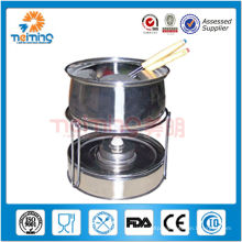 stainless steel sterno fondue pot, fondue burner with forks